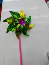 Street stall promotion of QR code small gifts, outdoor kindergarten activity gifts, plastic sheet single windmill small windmill details Picture